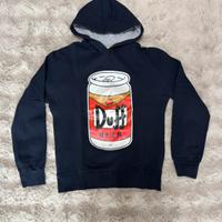 Felpa uomo The Simpsons Duff Beer blu L
