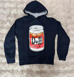 Felpa uomo The Simpsons Duff Beer blu L