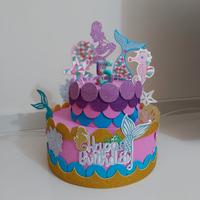 Torta artigianale  finta in gomma eva