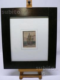 Tombe degli Scaligeri quadro vecchia verona epoca