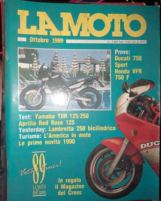 Rivista LA MOTO numero 10 anno 1989