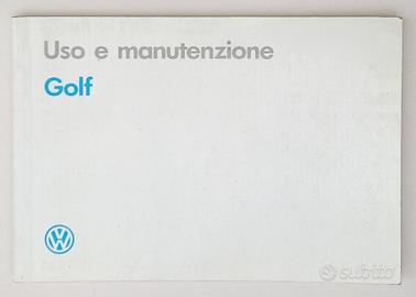 Manuale Uso Manutenzione VW Golf G60 e Rallye