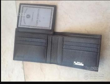 Birra Menabrea 1846 portafogli NUOVO vera pelle