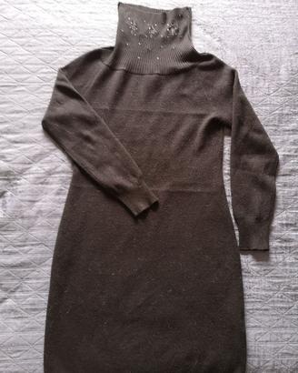 Vestito Bonprix con collo decorato, taglia 42-44