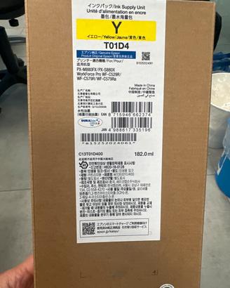 Inchiostro Yellow T01D4 per Epson