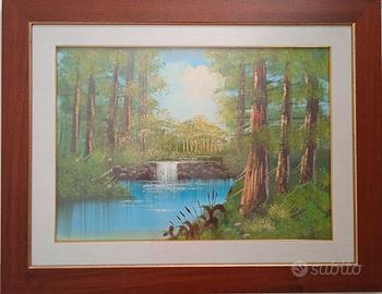 Quadro Vintage su Tela cornice in legno