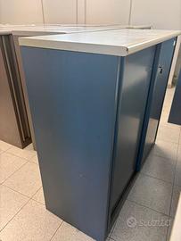 14 Mobili Ufficio metallo (blu e grigio)