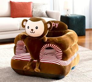 Poltrona in peluche scimmietta