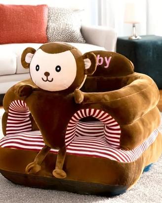 Poltrona in peluche scimmietta