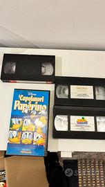 4 videocassette VHS, 2 delle quali Disney.