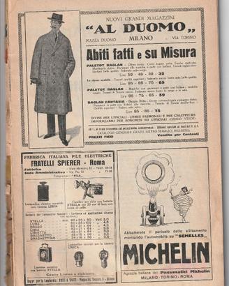 Rivista TOURING CLUB ITALIANO collezione 1915