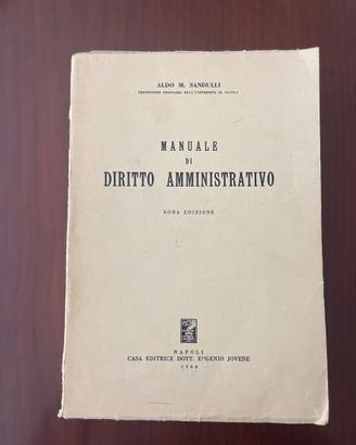 Aldo M.SANDULLI Manuale di diritto amministrativo