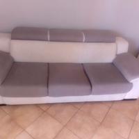 Divano 3 posti in tessuto lavabile
