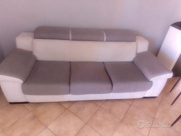 Divano 3 posti in tessuto lavabile