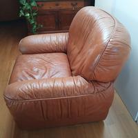 divano vera pelle 3 posti+2 poltrone 