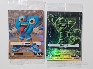 set 2 carte Six seven Brainrot carta promo 