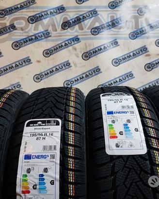 4 pneumatici nuovi 195 55 16 uniroyal termiche