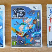 Giochi console Wii - Zumba, Phineas e Ferb, Sport