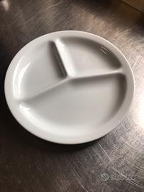 Set piatti a scomparti in porcellana