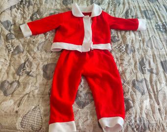 vestito babbo natale bambino 6/12