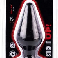 Butt plug, cuneo anale, XL nero (20x8 cm)