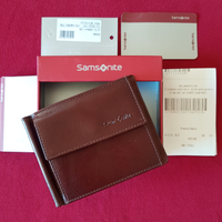 Portafoglio da uomo Samsonite in pelle, con clip