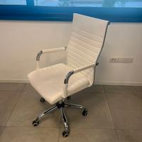 n. 8 Poltrone / sedie ufficio ergonomiche ecopelle