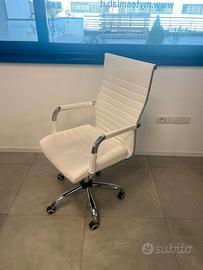 n. 8 Poltrone / sedie ufficio ergonomiche ecopelle