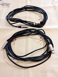 Due Cavi Audio Quik Lok Strix 5 Metri XLR M-XLR F