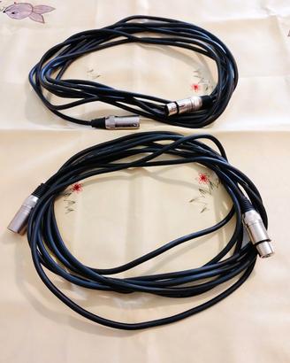 Due Cavi Audio Quik Lok Strix 5 Metri XLR M-XLR F