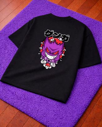 Maglietta nera Gengar oversize di Pokémon