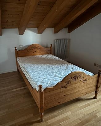 Letto una piazza e mezzo - struttura + materasso