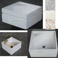 Lavandino graniglia levigata con foro rubinetto