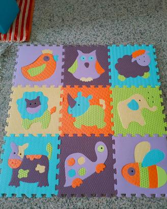 tappeto per bambini con puzzle
