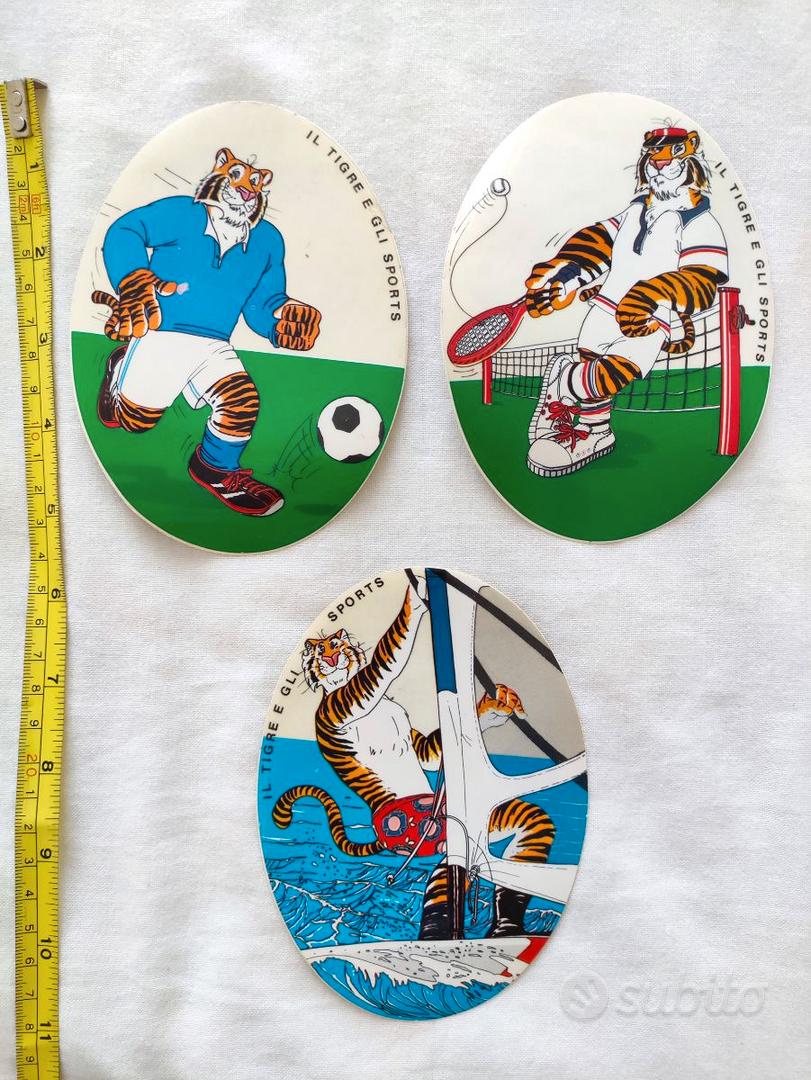 Adesivi Esso Il Tigre e gli Sports - Anni '80 - Collezionismo In vendita  a Verona