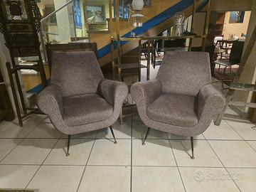 Coppia di Poltrone Gigi Radice per Minotti