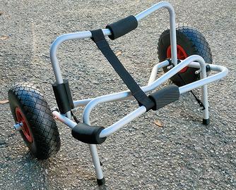 Carrello da trasporto in alluminio per kajak