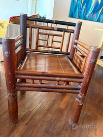 Autenticche sedie in bambu vietnamite x 4