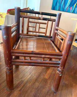 Autenticche sedie in bambu vietnamite x 4