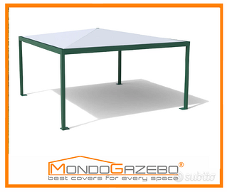 Gazebo fisso Wind punta tetto ridotta da 3 a 6 mt