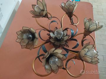 lampadario in ottone 