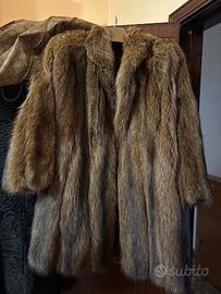 Cappotto vintage in vera marmotta