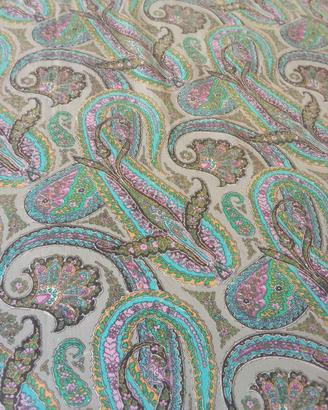 Copriletto matrimoniale anni 80 paisley