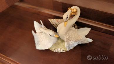 soprammobile a forma di cigno circa 10 x 15 cm