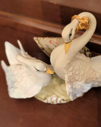 soprammobile a forma di cigno circa 10 x 15 cm
