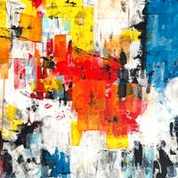 Quasdro astratto su tela misura 127x90 cm