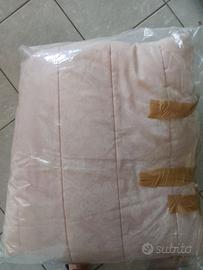 Trapunta matrimoniale in lana merinos rosa