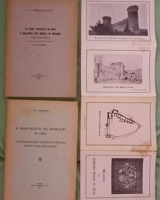 3 Opere d’Epoca Storia di Oria (Br) Saggi e Guida 