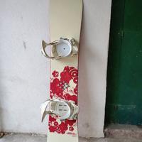 Tavola da Snowboard Donna usata, sacca e Scarponi