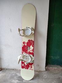 Tavola da Snowboard Donna usata, sacca e Scarponi